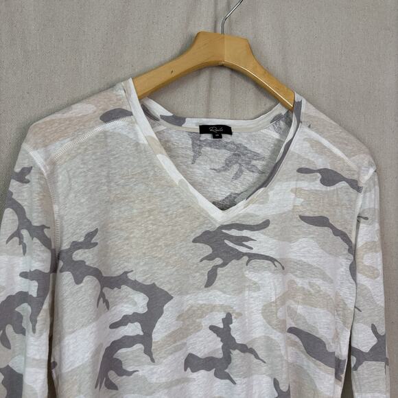 Rails Womens Desert Camo Lightweight Preppy Linen Blend Top Size XS Hipster Boho - Picture 8 of 8